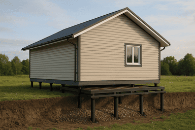 Свайно-винтовой для каркасного дома 10×10 м Свайно-винтовой для каркасного дома 10×10 м